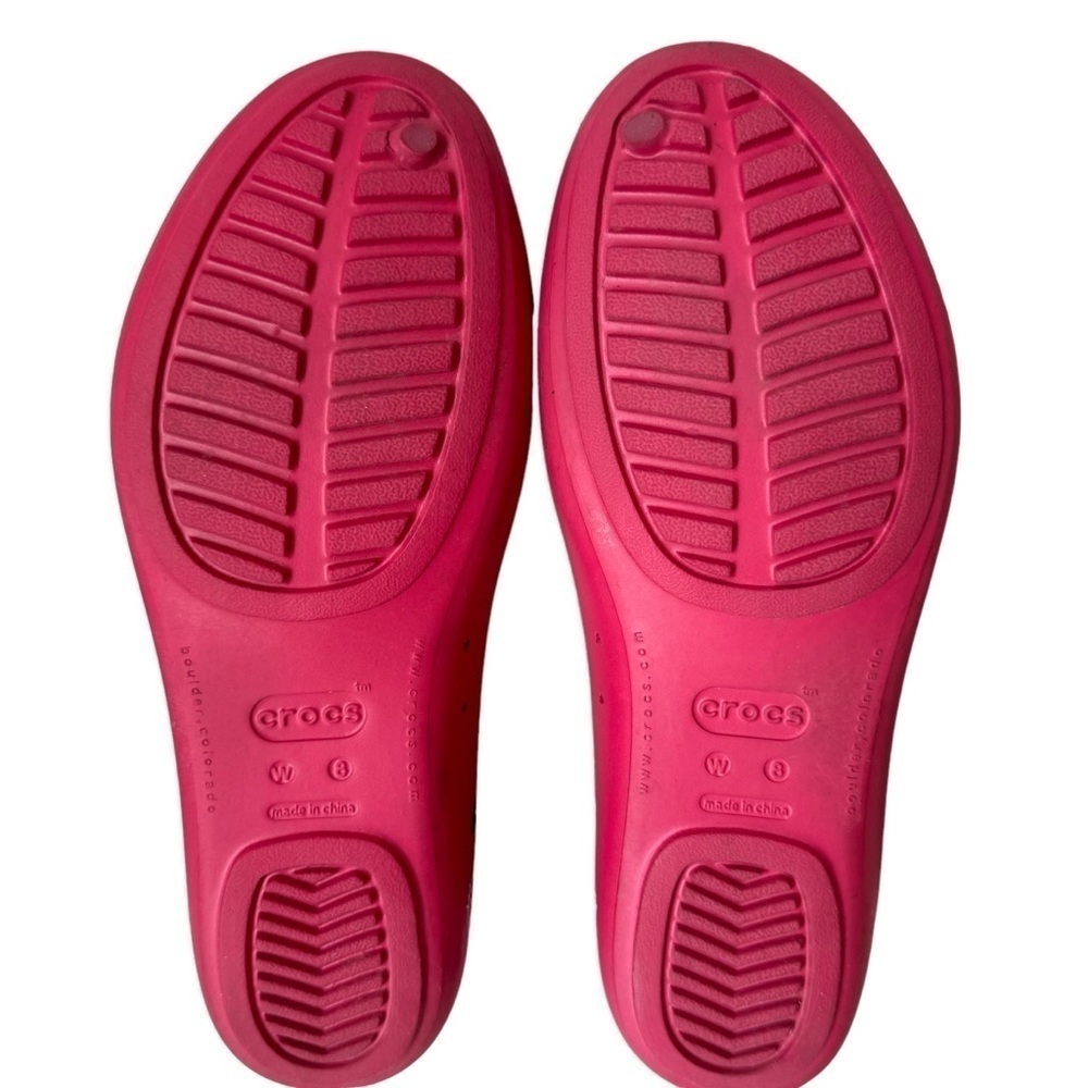 Crocs x Hello Kitty McCall Slip On Ballet Flats Pink Black Women’s Size 8 Rare - Picture 10 of 12